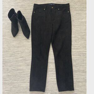 Tommy Hilfiger Black Soft  Suede Look Straight Leg Pant  14